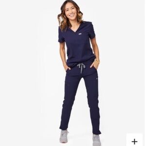 Women's Navy Blue Yola Scrub Pants